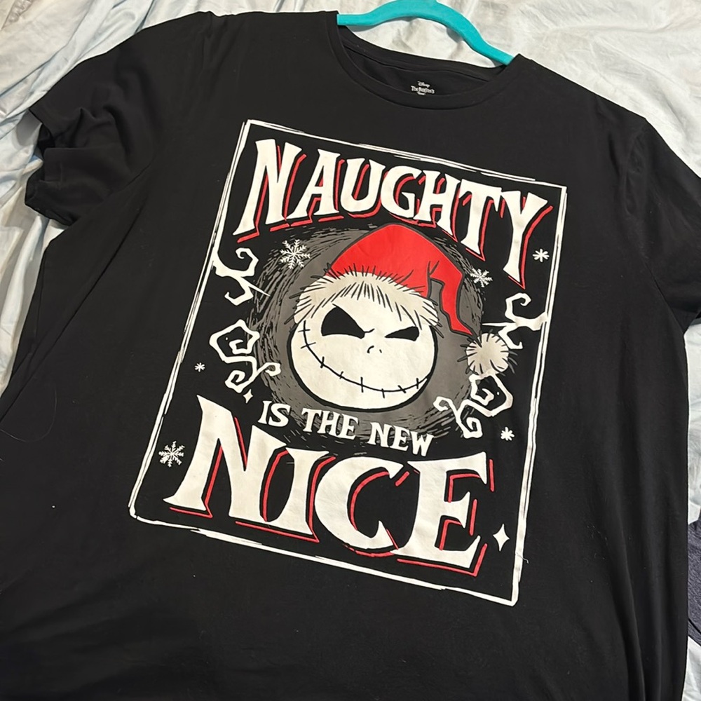 Disney jack skellington Naughty is the New Nice tshirt